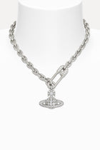 Vivienne Westwood - necklace - Safety pin - Orb - chain