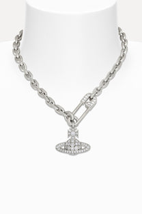 Vivienne Westwood - necklace - Safety pin - Orb - chain