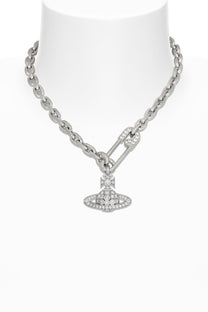 Vivienne Westwood - necklace - Safety pin - Orb - chain