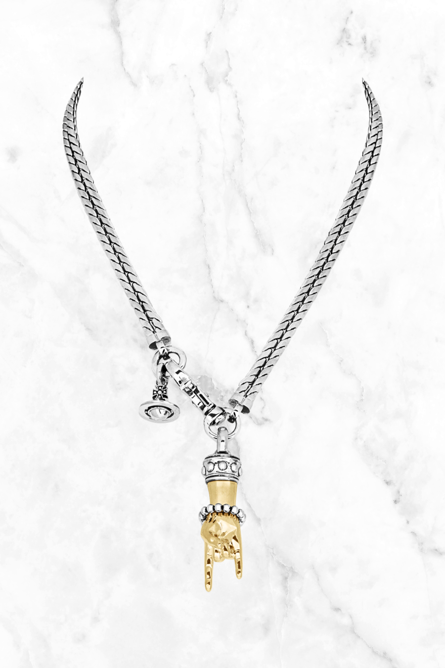 Vivienne Westwood Anatoly Necklace Rock-on horns pendent