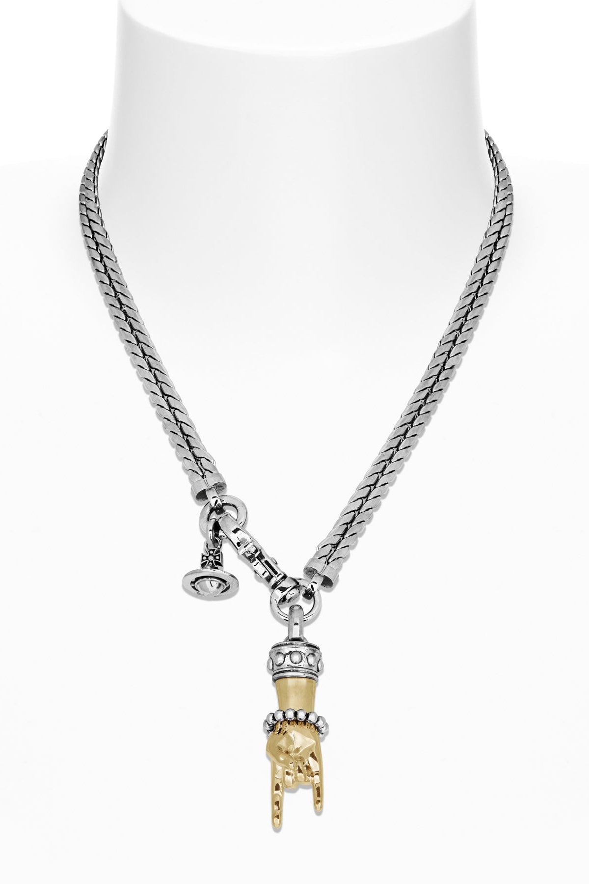 Vivienne Westwood Anatoly Necklace Rock-on horns pendent