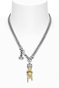 Vivienne Westwood Anatoly Necklace Rock-on horns pendent
