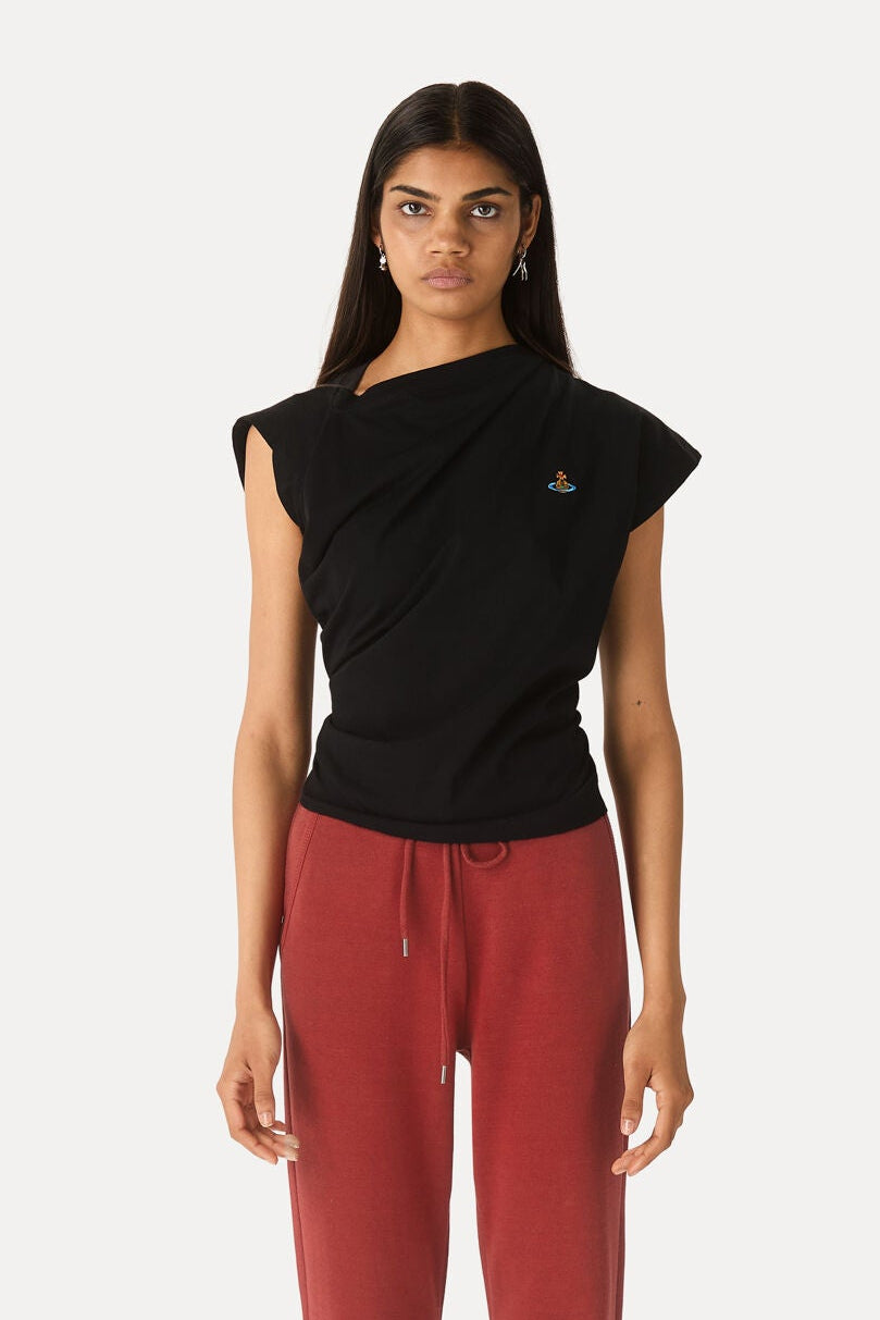 Vivienne Westwood Hebo T-shirt, twisted top, black, LiLi The First NYC