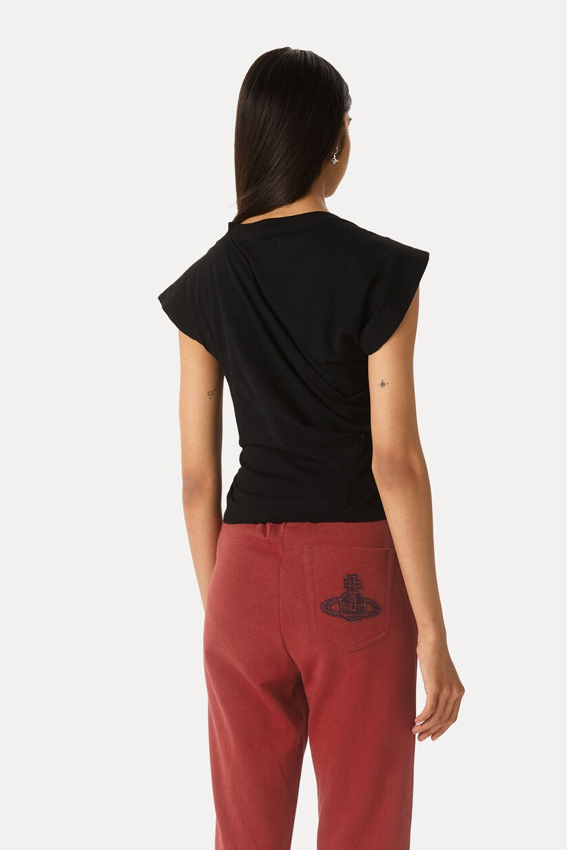 Vivienne Westwood Hebo T-shirt, twisted top, black, LiLi The First NYC