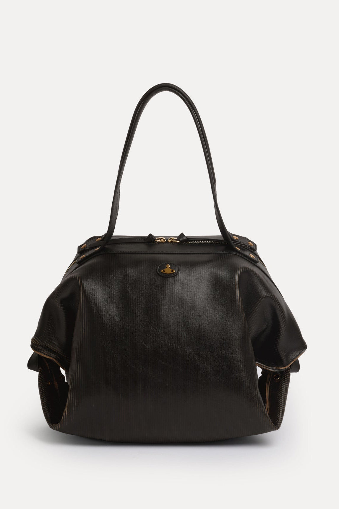 Vivienne Westwood Mara Large Holdall Bowler Tote ribbed 47010004U-L00EN_N103_4