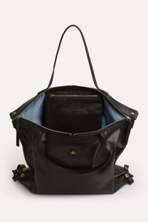 Vivienne Westwood Mara Large Holdall Bowler Tote ribbed 47010004U-L00EN_N103_4