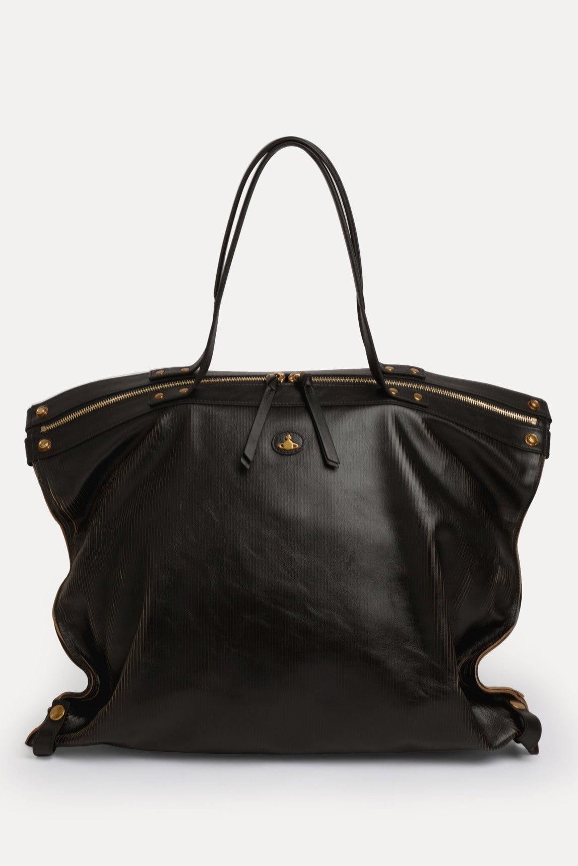 Vivienne Westwood Mara Large Holdall Bowler Tote ribbed 47010004U-L00EN_N103_4