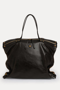 Vivienne Westwood Mara Large Holdall Bowler Tote ribbed 47010004U-L00EN_N103_4