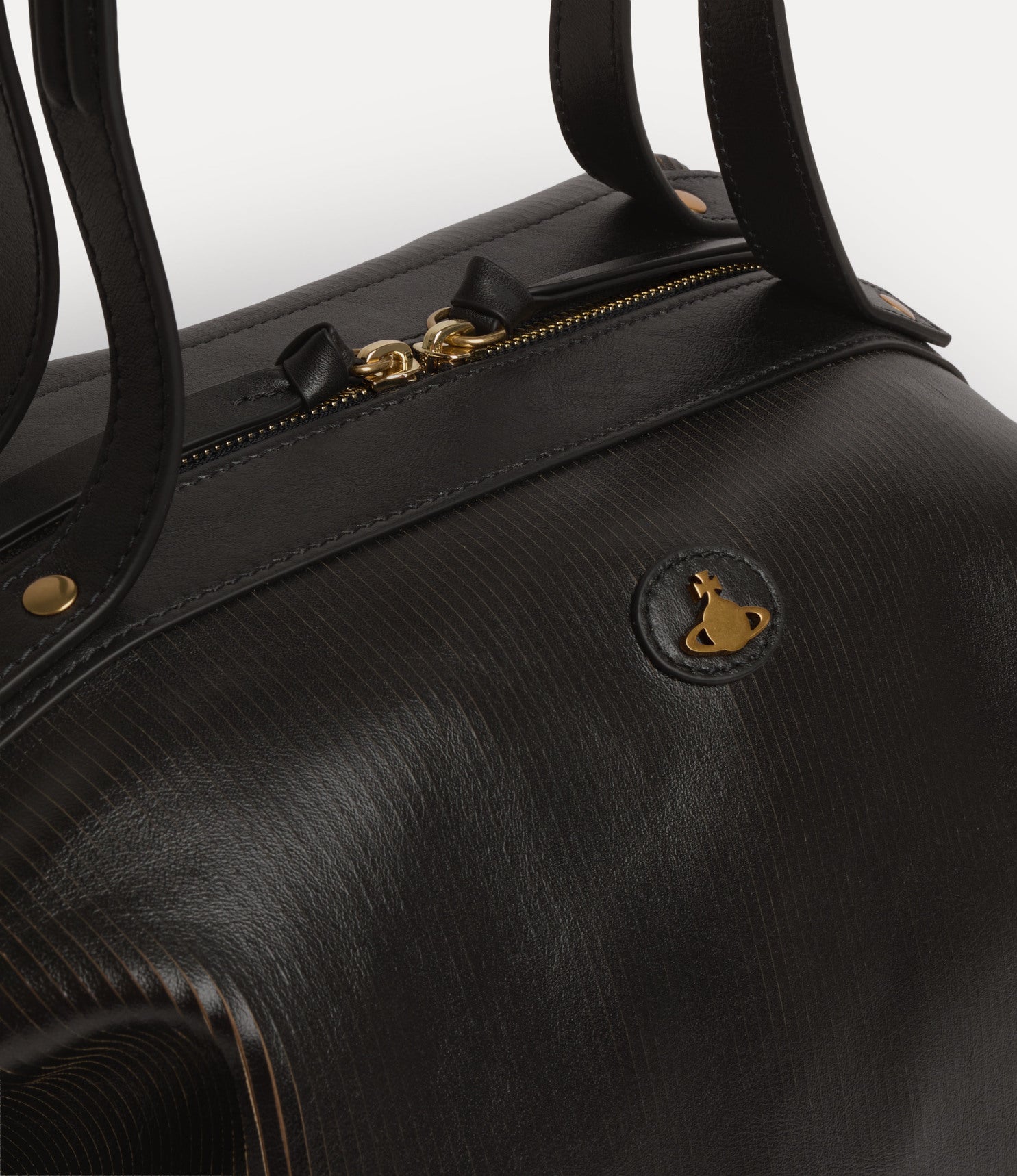 Vivienne Westwood Mara Large Holdall Bowler Tote ribbed 47010004U-L00EN_N103_4
