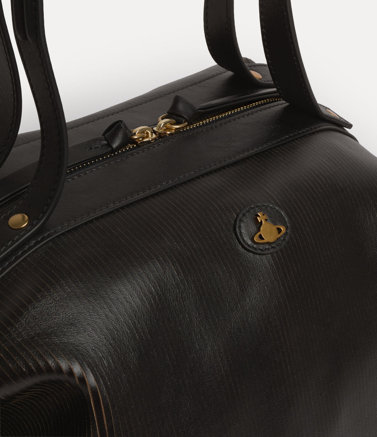 Vivienne Westwood Mara Large Holdall Bowler Tote ribbed 47010004U-L00EN_N103_4