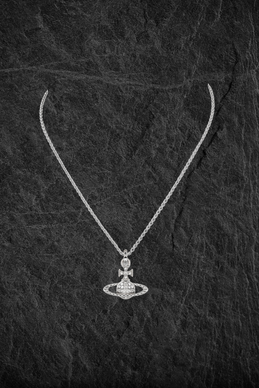 Vivienne Westwood Mayfair Bas Relief necklace orb crystals