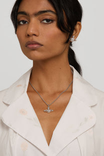 Vivienne Westwood Mayfair Bas Relief necklace orb crystals