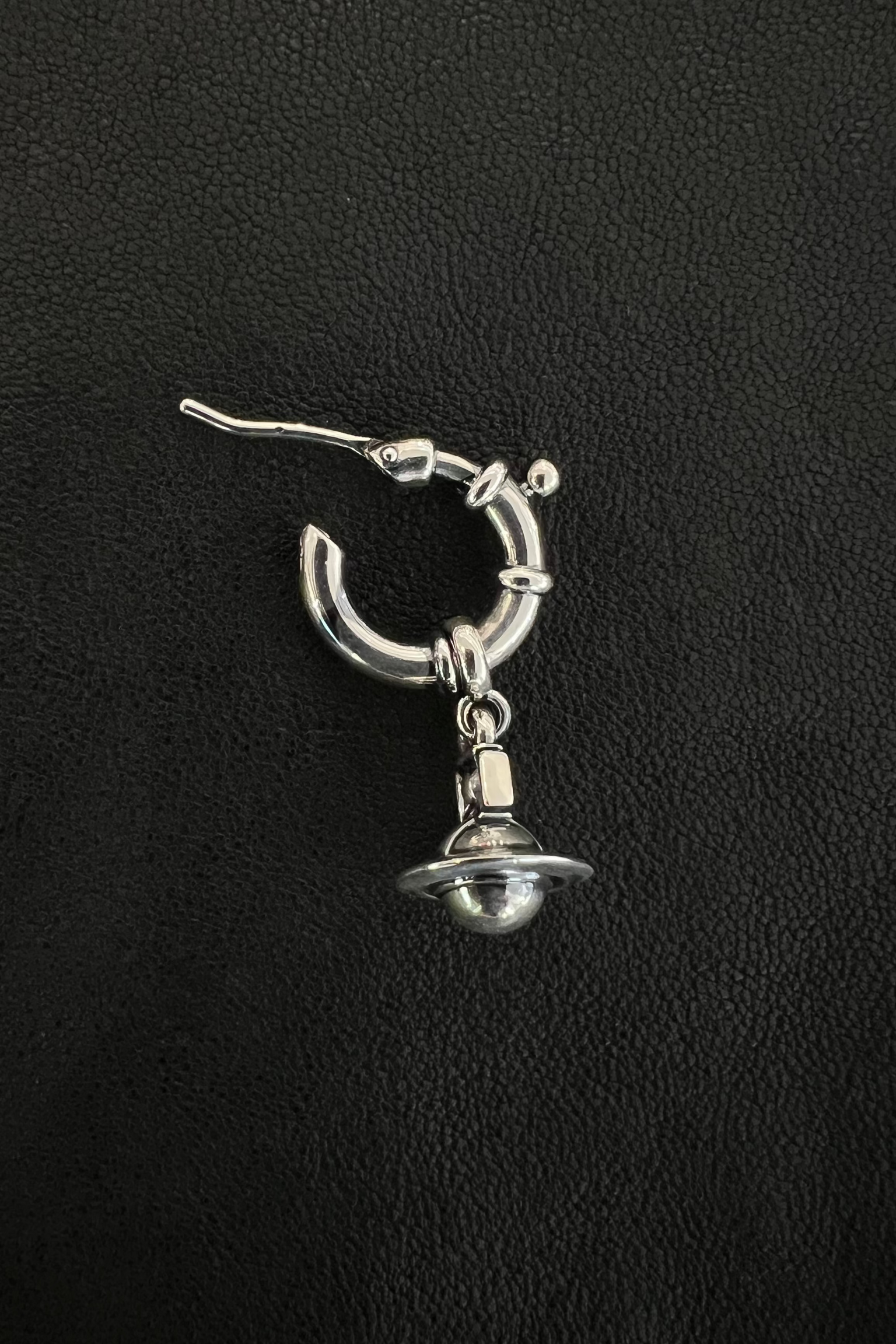 Vivienne Westwood Paulina single hoop earring orb pendant