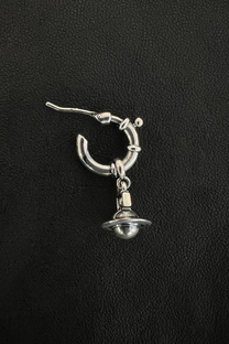 Vivienne Westwood Paulina single hoop earring orb pendant