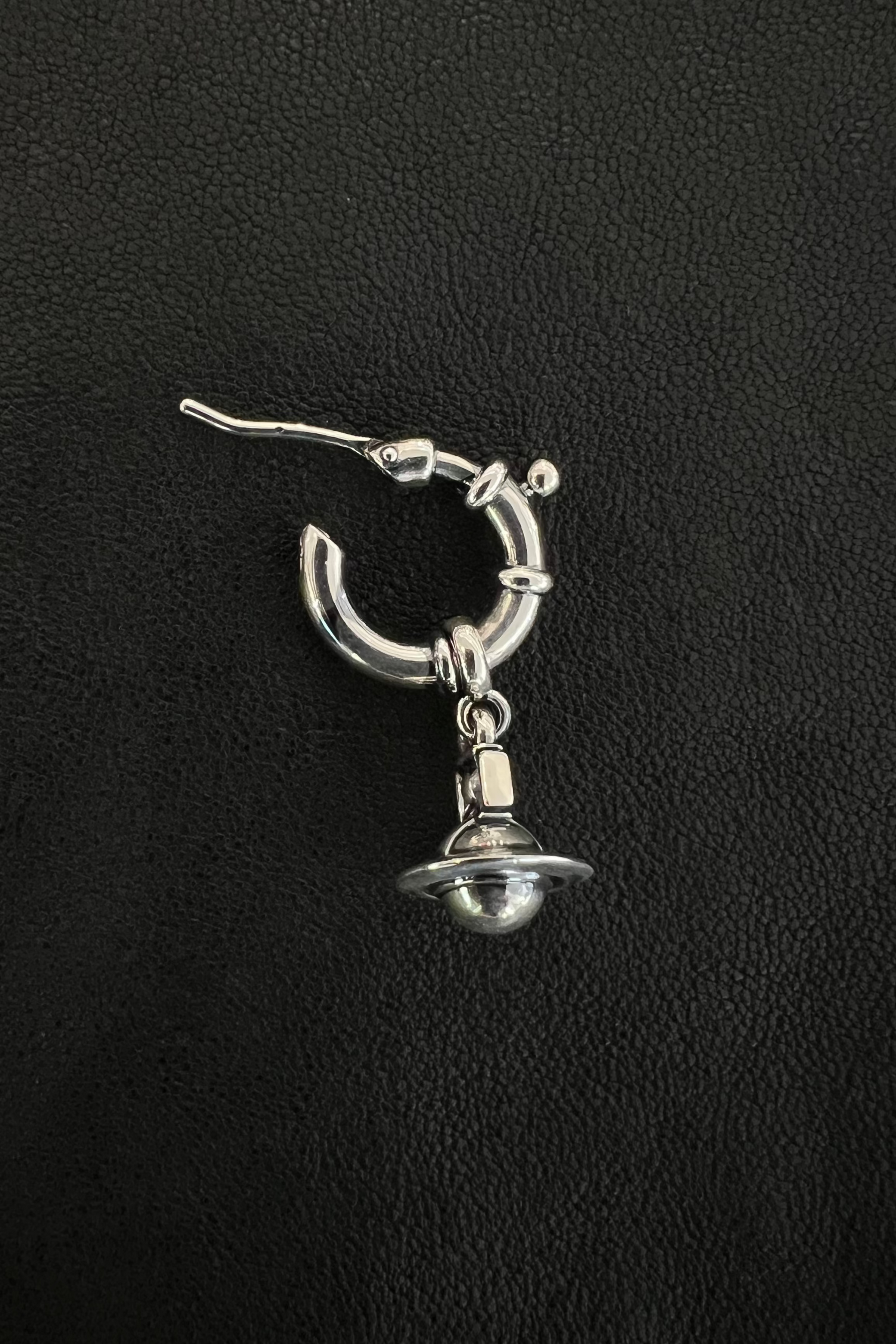 Vivienne Westwood Paulina single hoop earring orb pendant