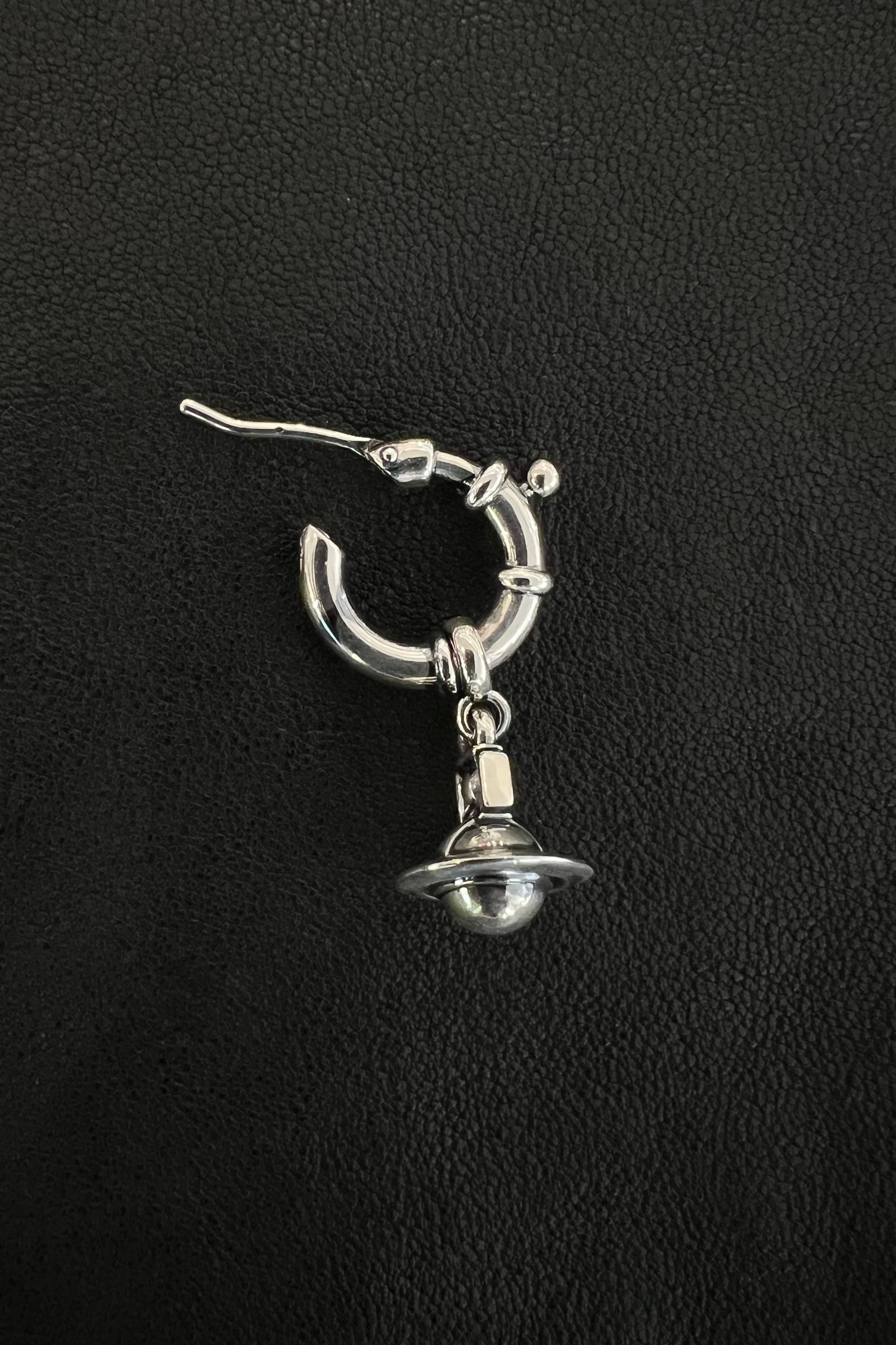 Vivienne Westwood Paulina single hoop earring orb pendant