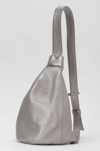Yohji Yamamoto metallic Dark Silver Sling Cross Body messenger Bag