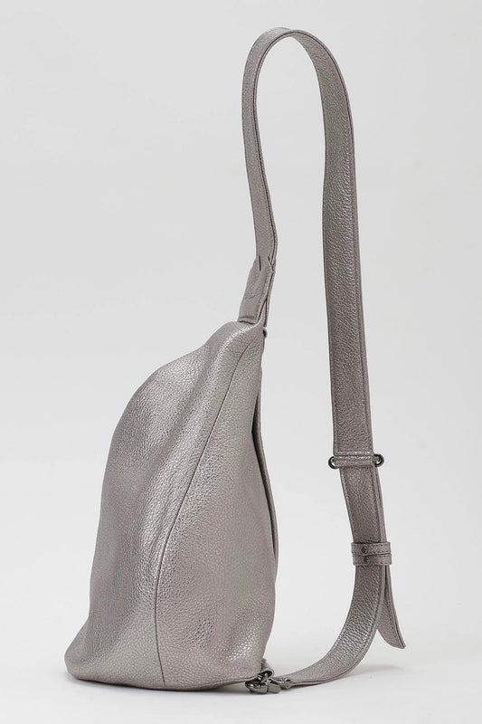 Yohji Yamamoto Dark Silver Sling Cross Body Bag
