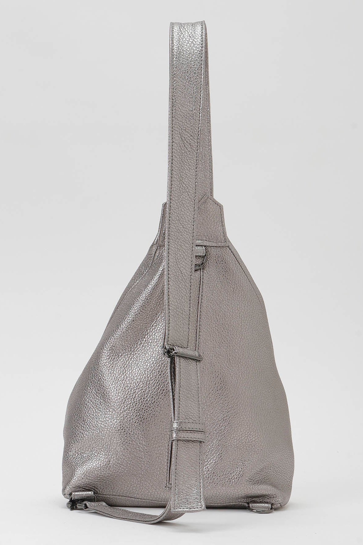 Yohji Yamamoto Dark Silver Sling Cross Body Bag