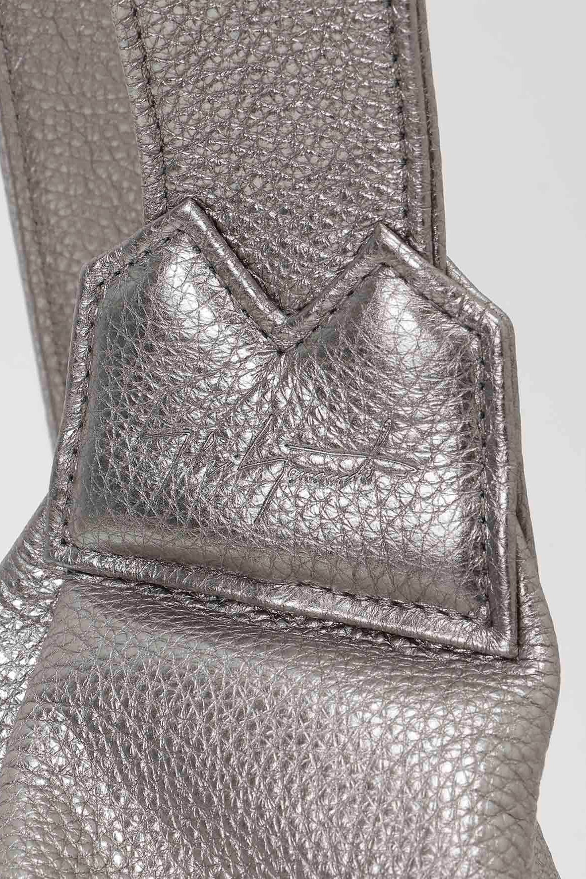 Yohji Yamamoto metallic Dark Silver Sling Cross Body messenger Bag