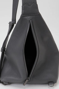 Yohji Yamamoto dark grey Sling Cross Body messenger Bag