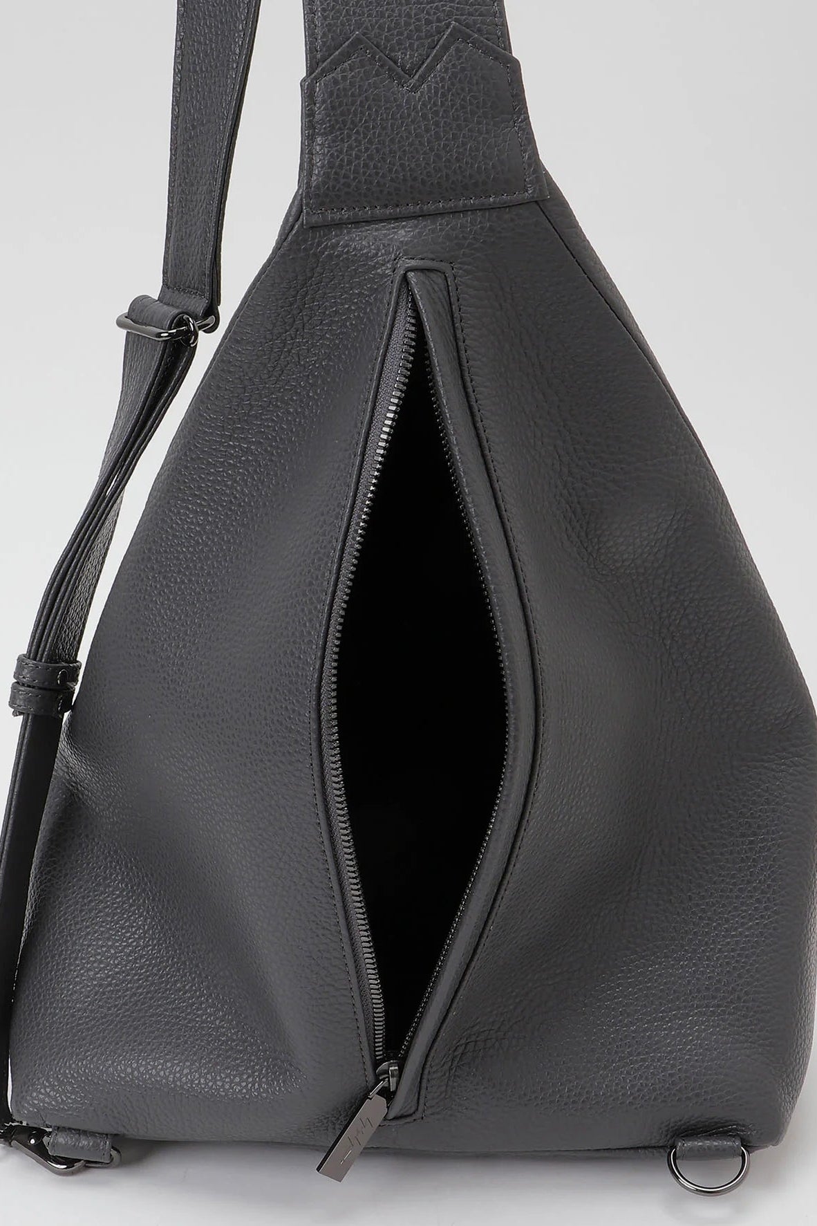 Yohji Yamamoto dark grey Sling Cross Body messenger Bag