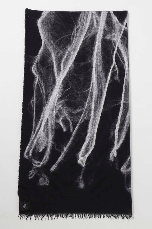 Yohji Yamamoto Silk Wool Stole Scarf 
