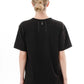Vague Black Zigzag Top