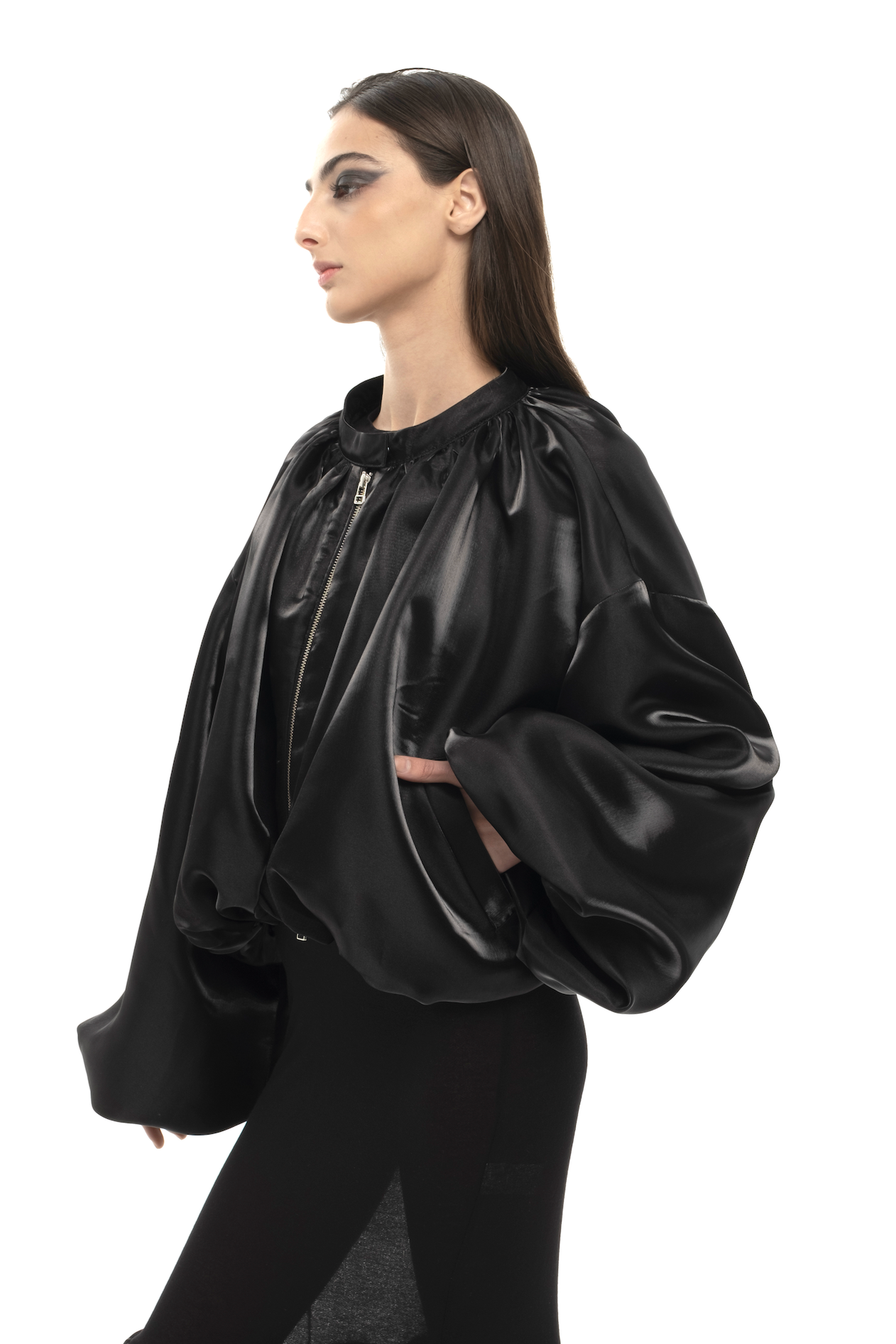 Zugdidi Shiny Bomber Jacket