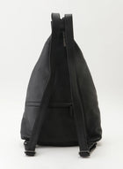 Yohji Yamamoto Discord large backpack back zipper black leather