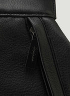 Yohji Yamamoto Discord large backpack back zipper black leather
