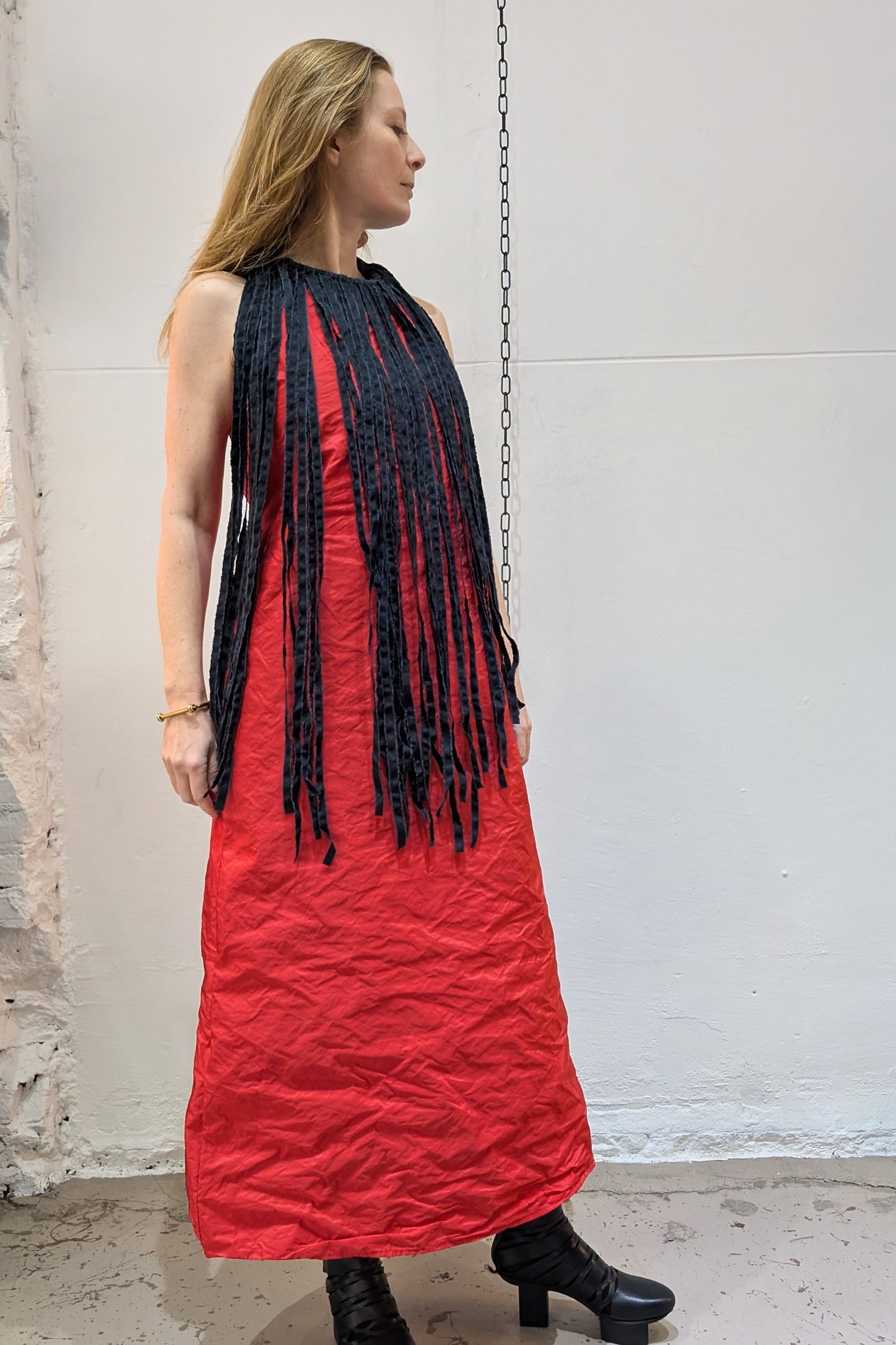 maria Calderara - Dress - Statement - Gala - Avant Garde - Red