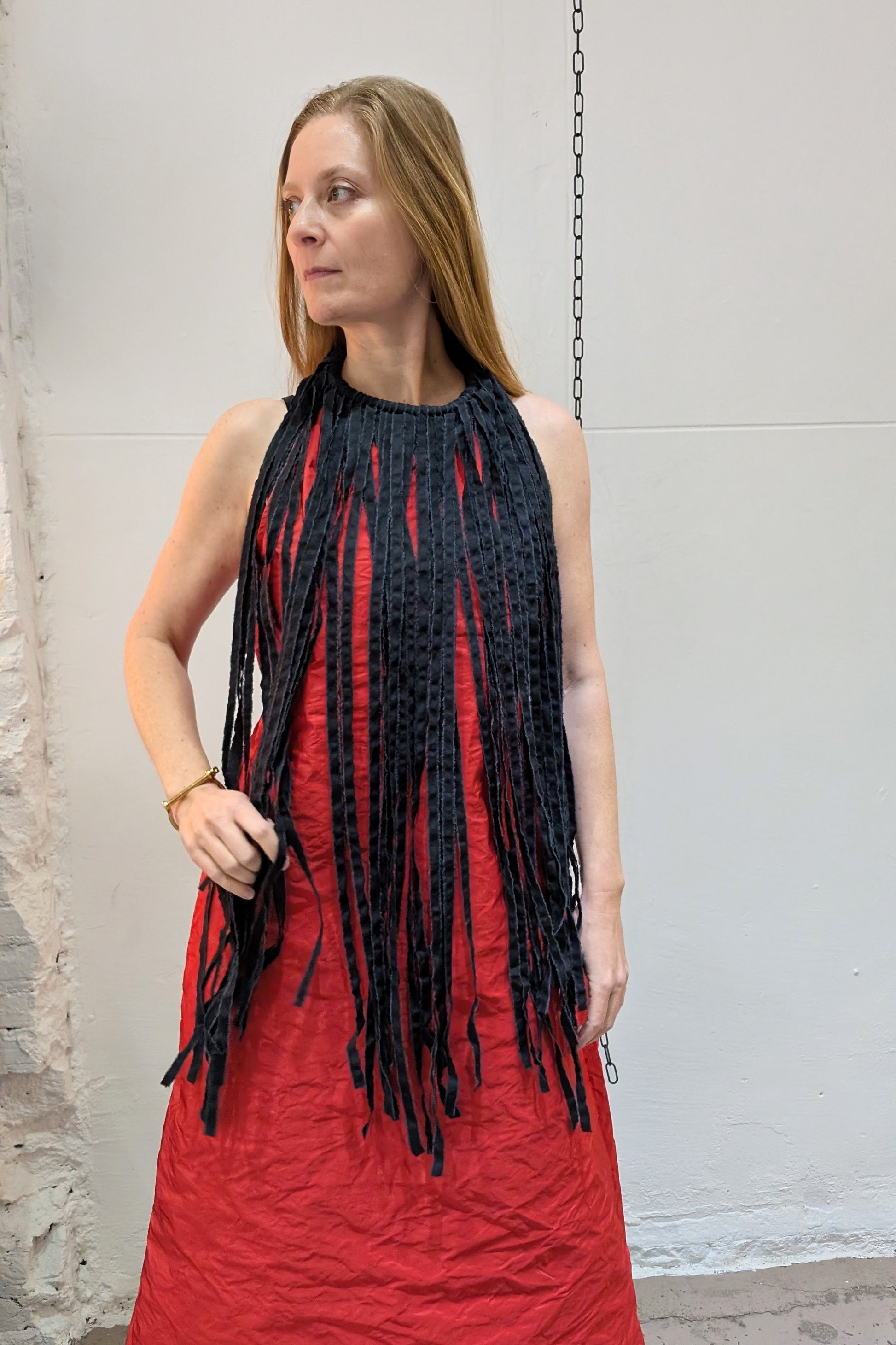 maria Calderara - Dress - Statement - Gala - Avant Garde - Red