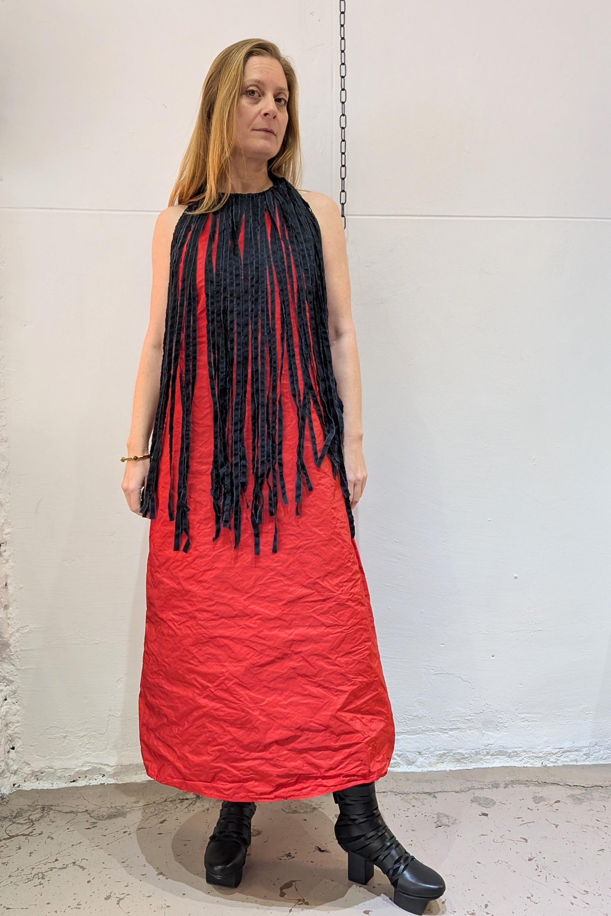maria Calderara - Dress - Statement - Gala - Avant Garde - Red