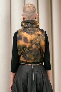 ny77 design - vest - puffer - cropped - Sumingashi