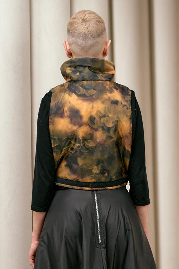 ny77 design - vest - puffer - cropped - Sumingashi