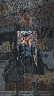 Rundholz Dress - Cotton  - Long sleeves - Black