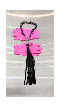 Mya Lambrecht Long leather tassel necklace