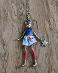 RED SOCKS KITTEN NECKLACE