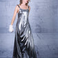 LiLi The First boutique - BARBARA-BOLOGNA-Silver Studs Avantgarde Maxi Dress