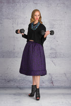 LiLi The First boutique - BARBARA-BOLOGNA-Leopard Purple Padded Skirt