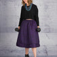 LiLi The First boutique - BARBARA-BOLOGNA-Leopard Purple Padded Skirt