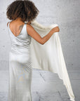 FUR TRIM SHAWL