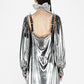 LiLi The First boutique - BARBARA-BOLOGNA-Silver Studs Avantgarde Maxi Dress