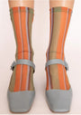 CLEMENTINE STRIPES MESH SOCKS
